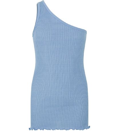 Rosemunde Top - Rib - One Shoulder - Blåe Heaven