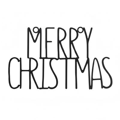 Panneau en métal Merry Christmas