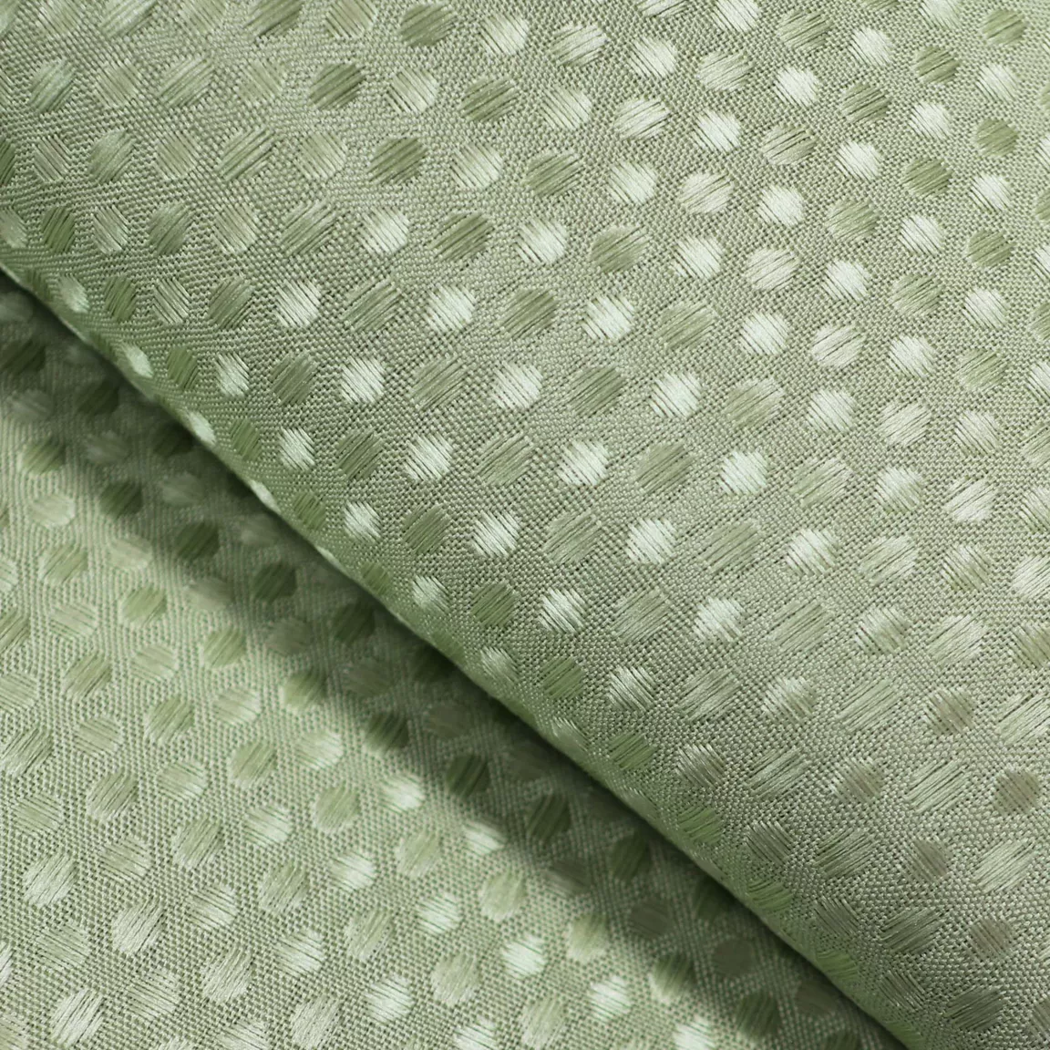 Rideau de douche effet tissé à anneaux (180 x 200 cm) Quartz Vert sauge