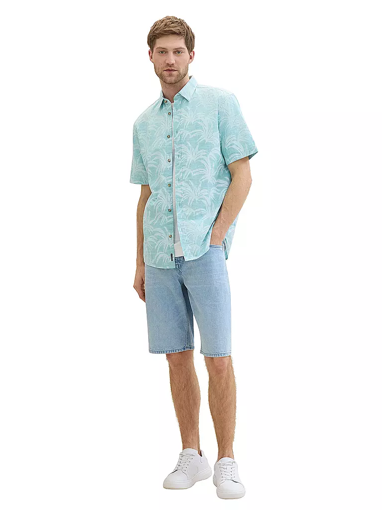 TOM TAILOR Hemd Regular Fit  türkis