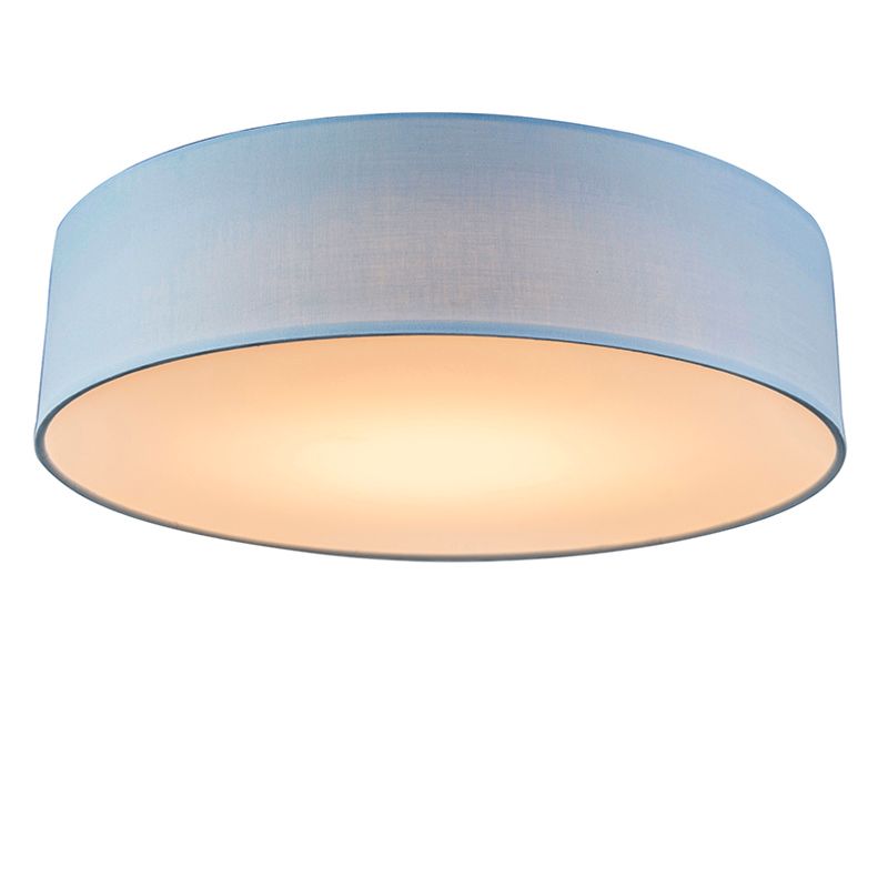 Plafondlamp blauw 40 cm incl. LED - Drum LED