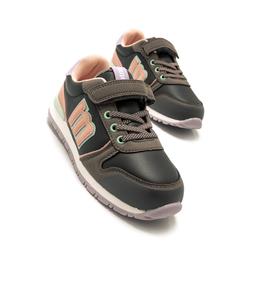 Tênis Mustang Kids Cinza Menta