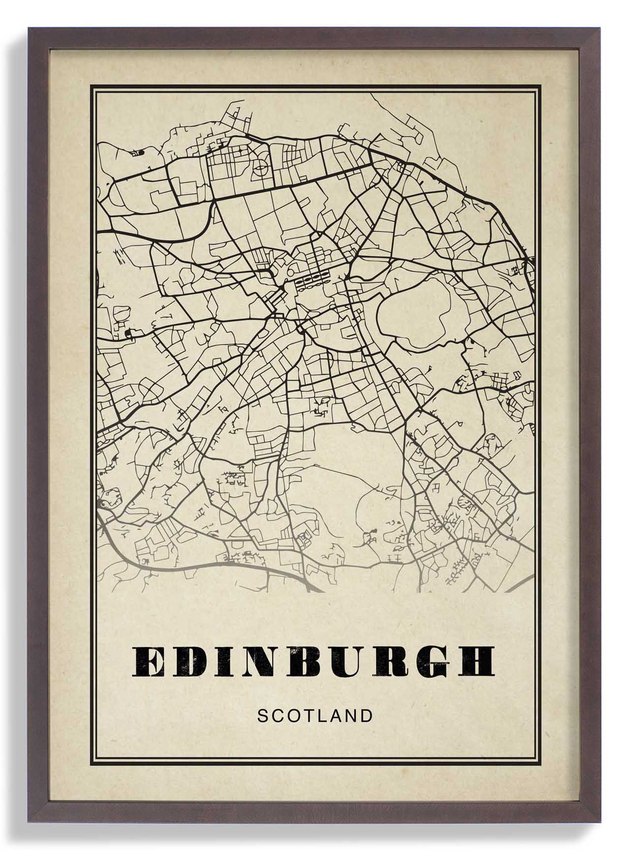 Edinburgh Stadt Sepia