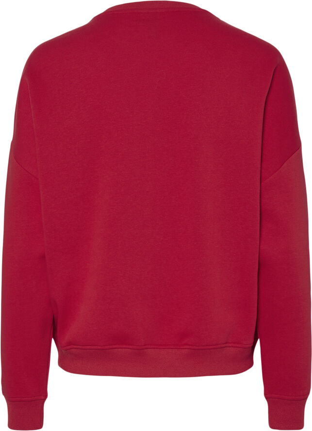 Pieces PCSASIE LS O-NECK LOOSE SWEAT D2D High risk red/red new york
