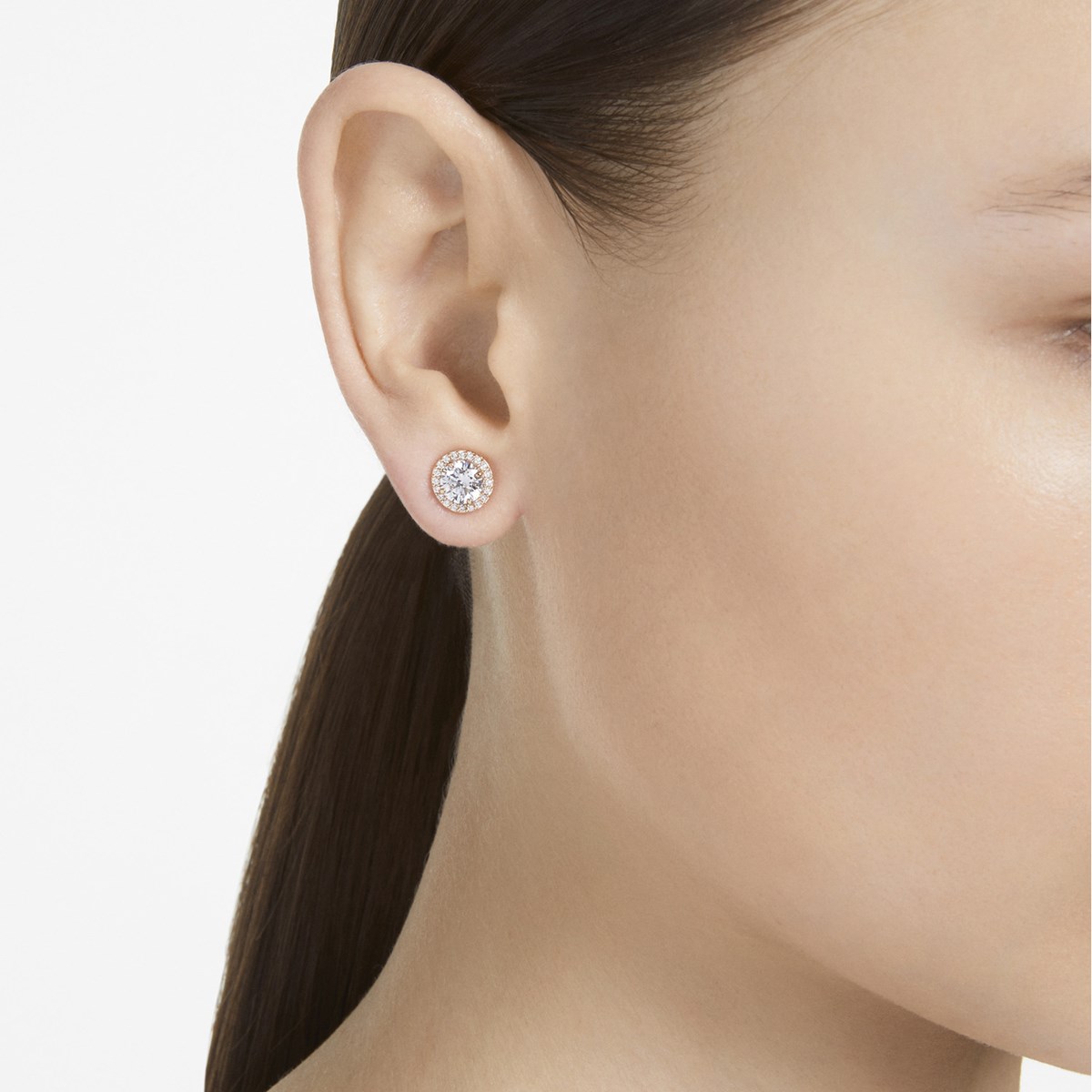 Clous d'oreilles Swarovski Constella rosés