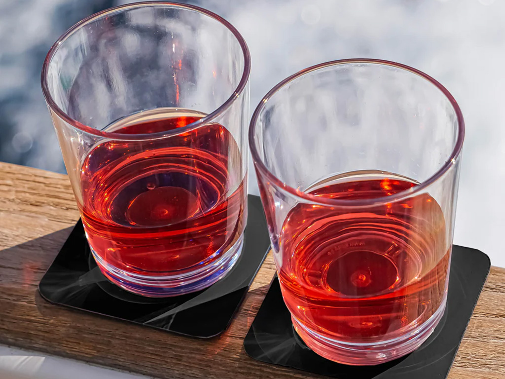 Silwy set van 2 Magnetische drinkbekers - Orange