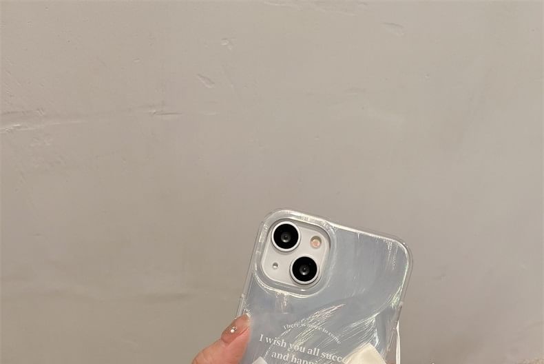 Miumi - Telefoonbandje met strik en imitatieparels (verschillende ontwerpen)