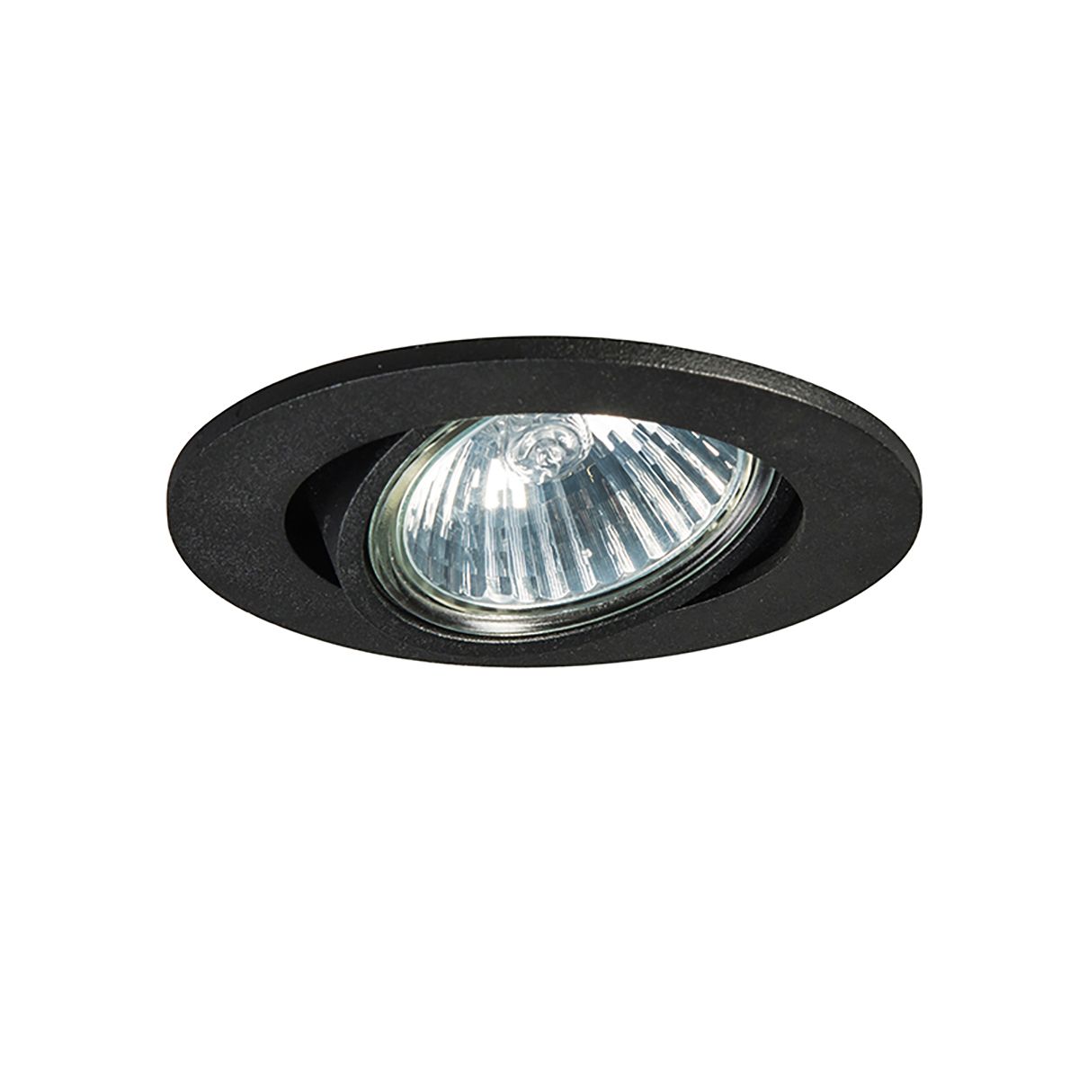 Set van 6 inbouwspots zwart kantelbaar - Cisco