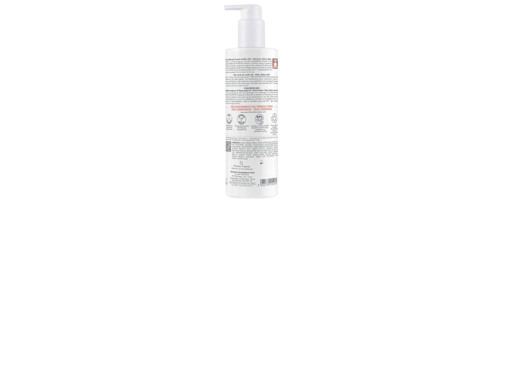 LEITE HIDRATANTE AVENE XERACALM NUTRITION 400ML