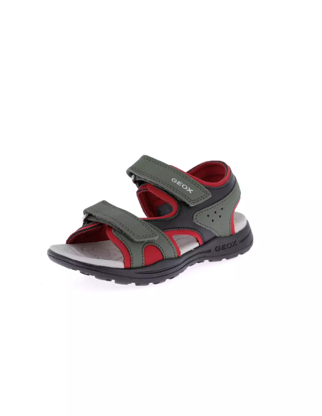 GEOX VANIETT - Sandales & nu-pieds MILITARY/RED