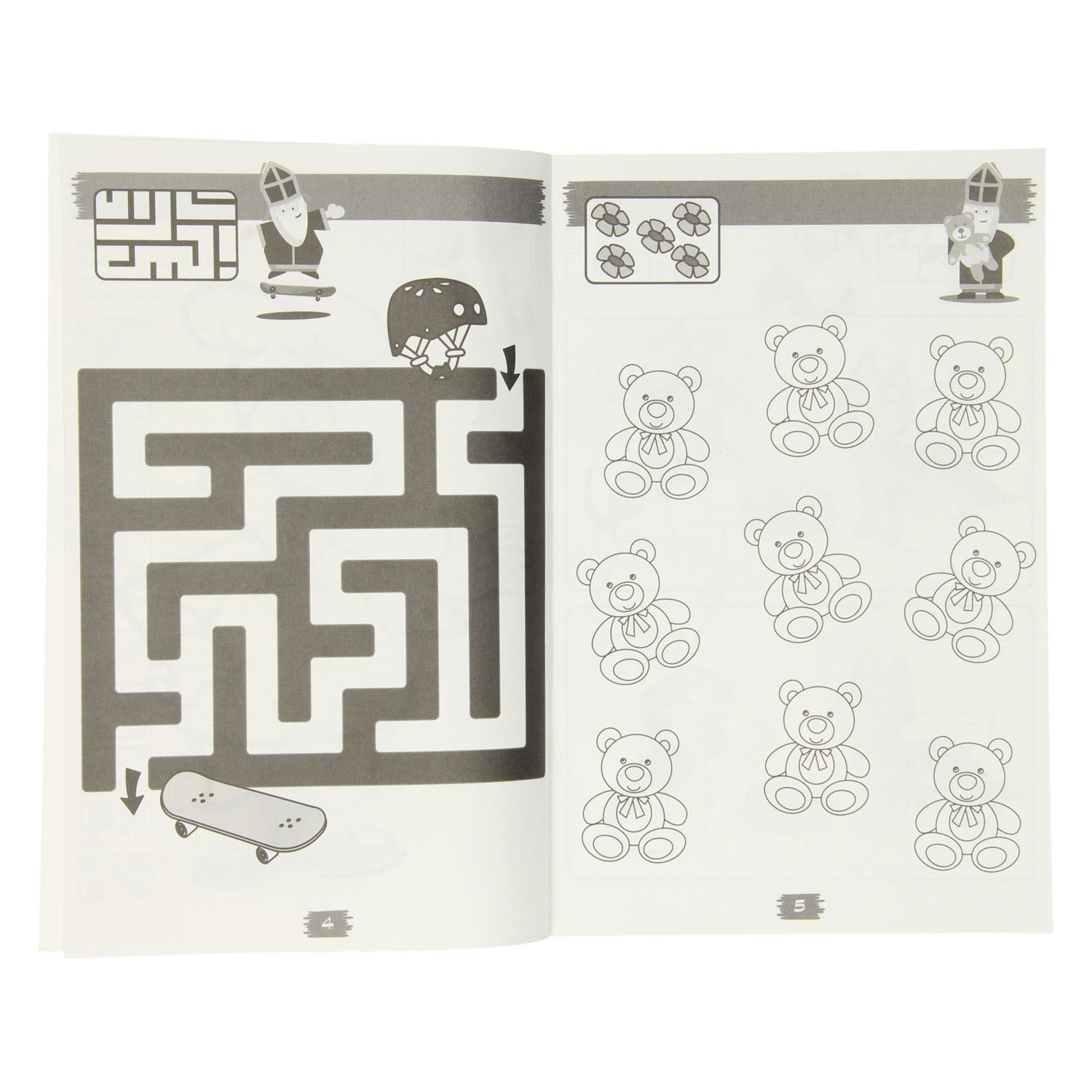Denksport Kids Puzzelboek Sinterklaas
