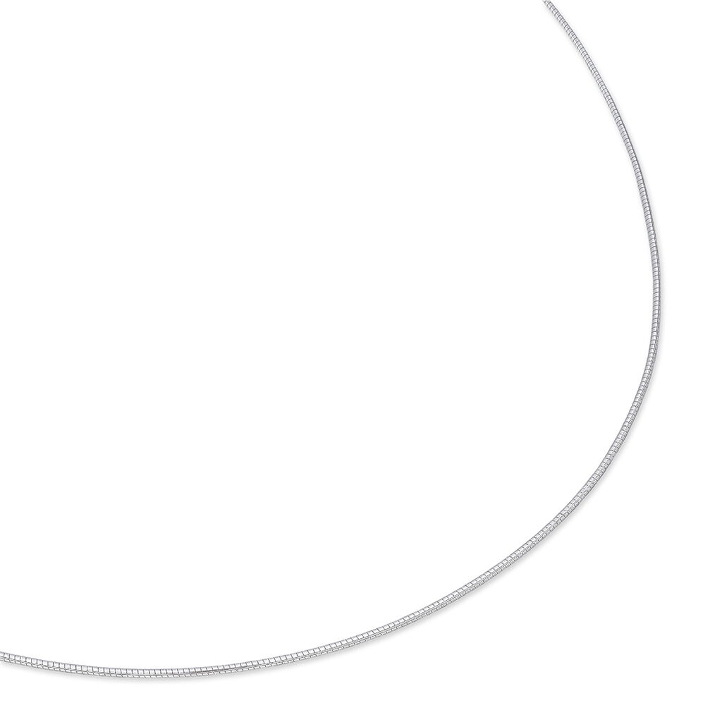 Chaîne Kassie Maille Omega Argent Blanc