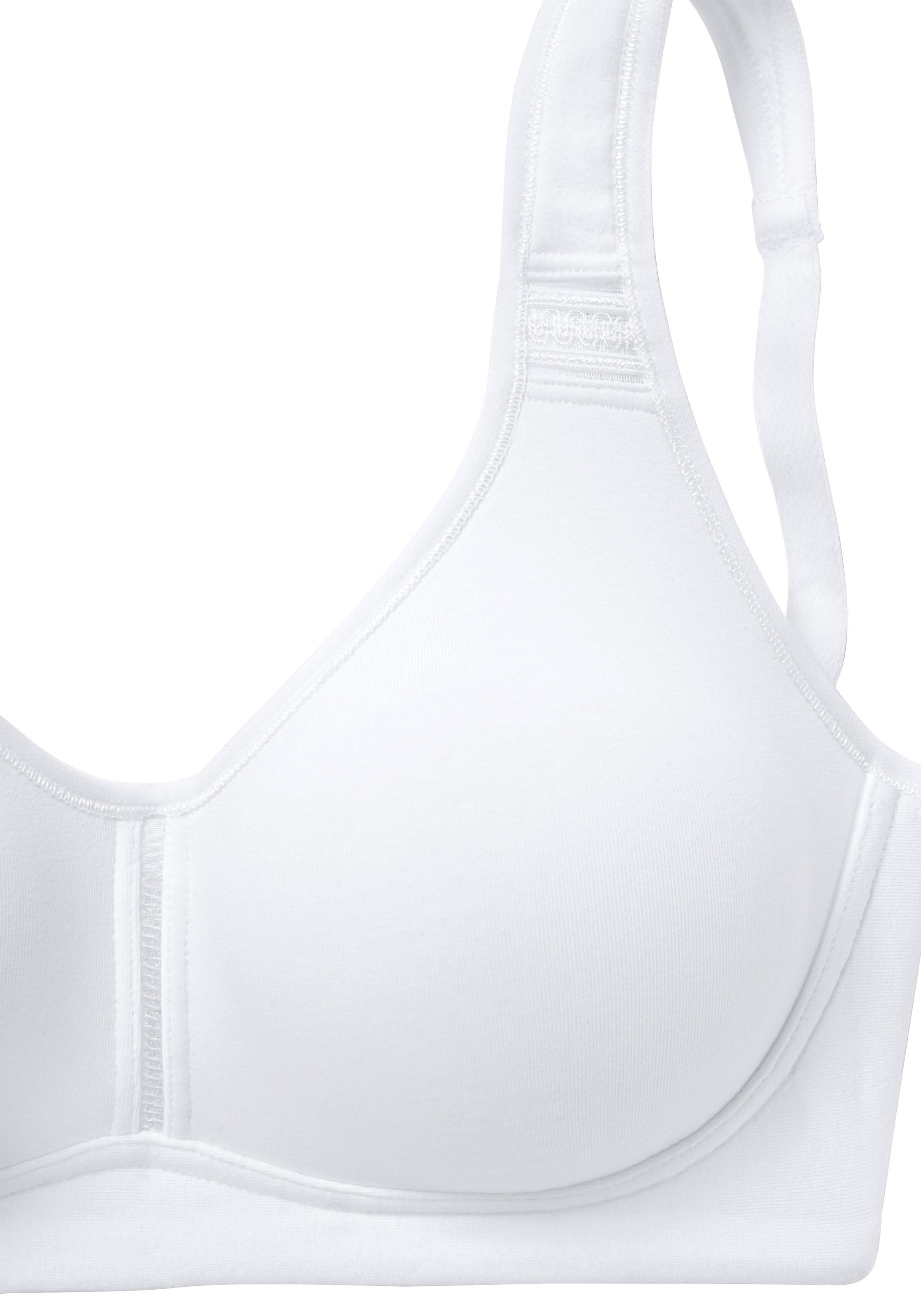 petite fleur T-Shirt-BH, 2 Stücker Packung, ohne Bügel aus Baumwolle
