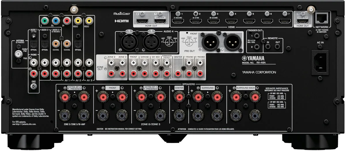 Yamaha Aventage RX-A6A Amplis home-cinéma