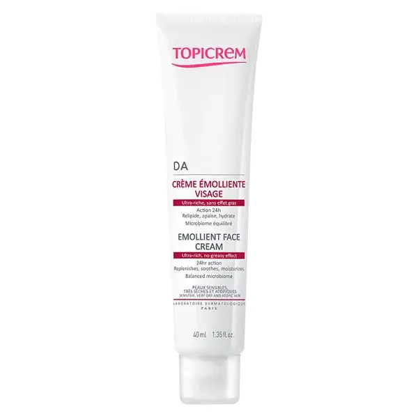 Topicrem DA Crème Émolliente Visage 40ml