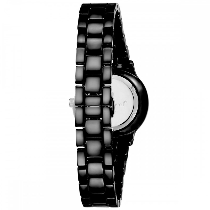 Montre Femme LOUISE PEARL Ornée de Cristaux Swarovski bracelet Céramique Noir