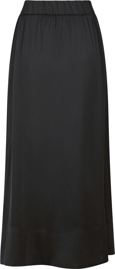 Neo Noir Lenni Smooth Satin Skirt Black
