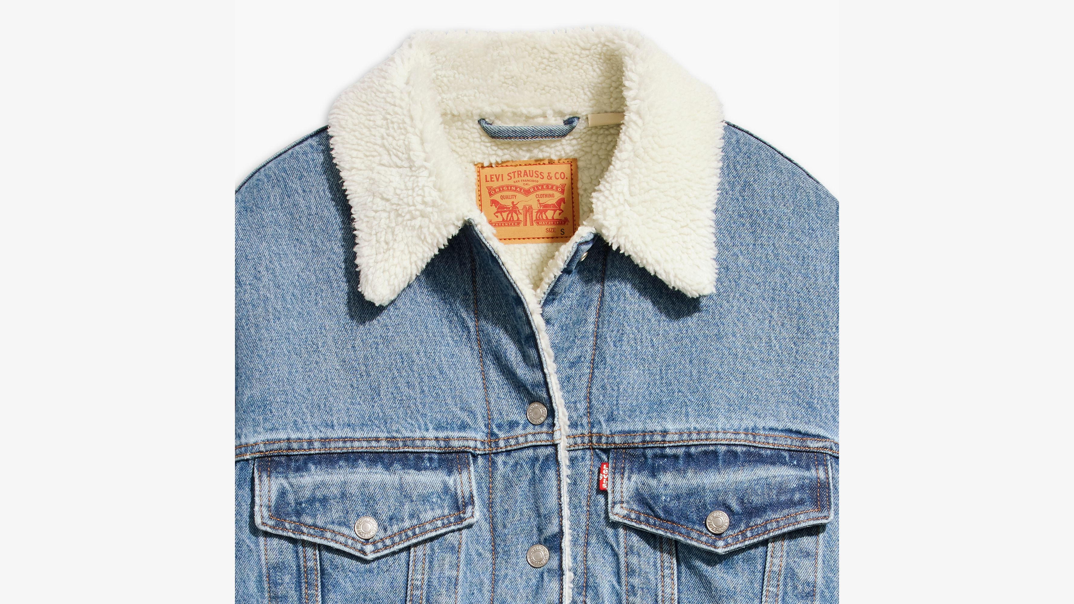 Veste Trucker Sherpa ’90 - Inner Adventurer - Bleu