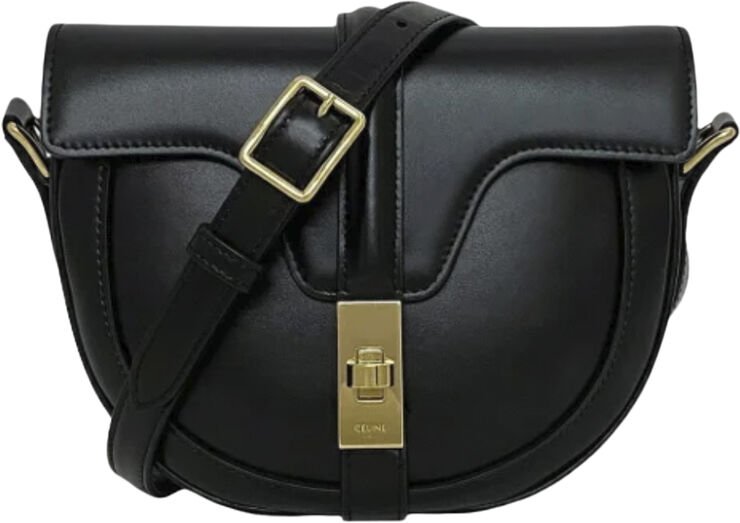 Celine Vintage Celine Crossbody Bag Black