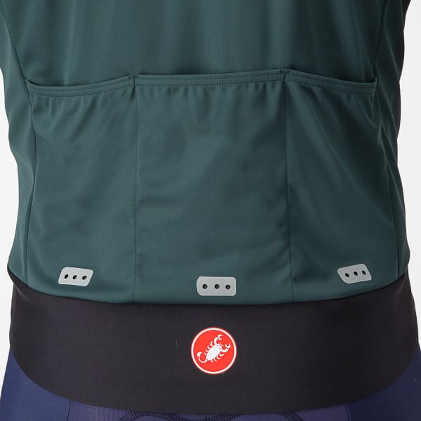 Veste vélo CASTELLI ALPHA DOPPIO ROS JACKET ROVER GREEN/BLACK REFLEX-SILVER GRAY