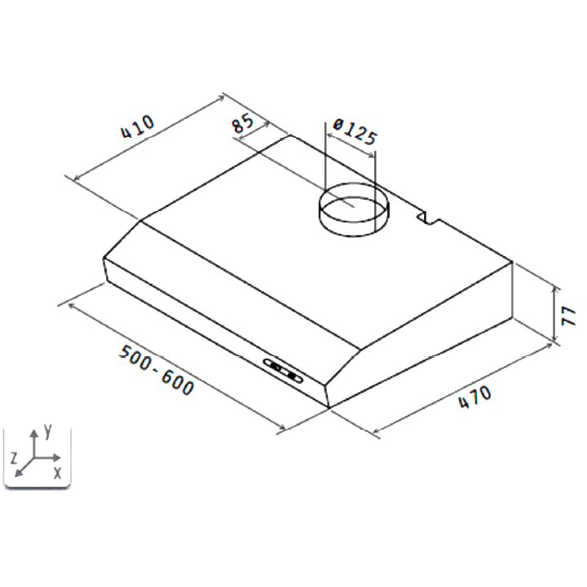 respekta Dunstabzugshaube DH 620 WL