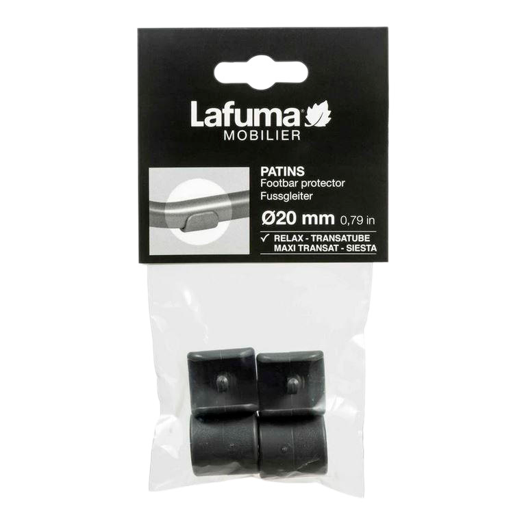 Fußschoner für Relaxliege RT2  Ø 20 mm 4 Stück Anthrazit