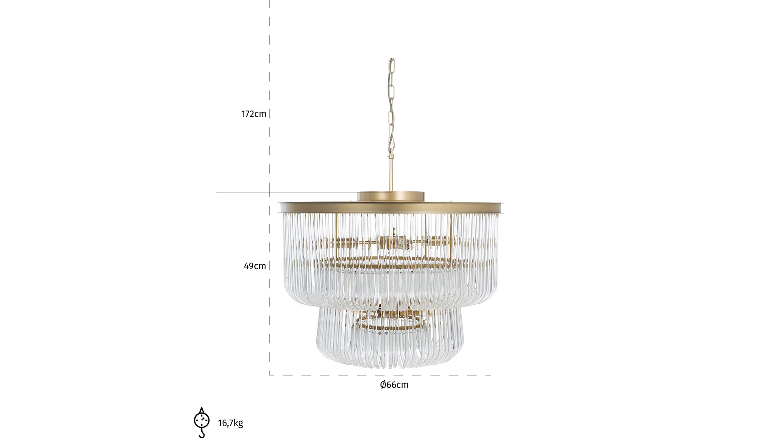 Hanglamp Romy 210849⌀60  x H49 cm