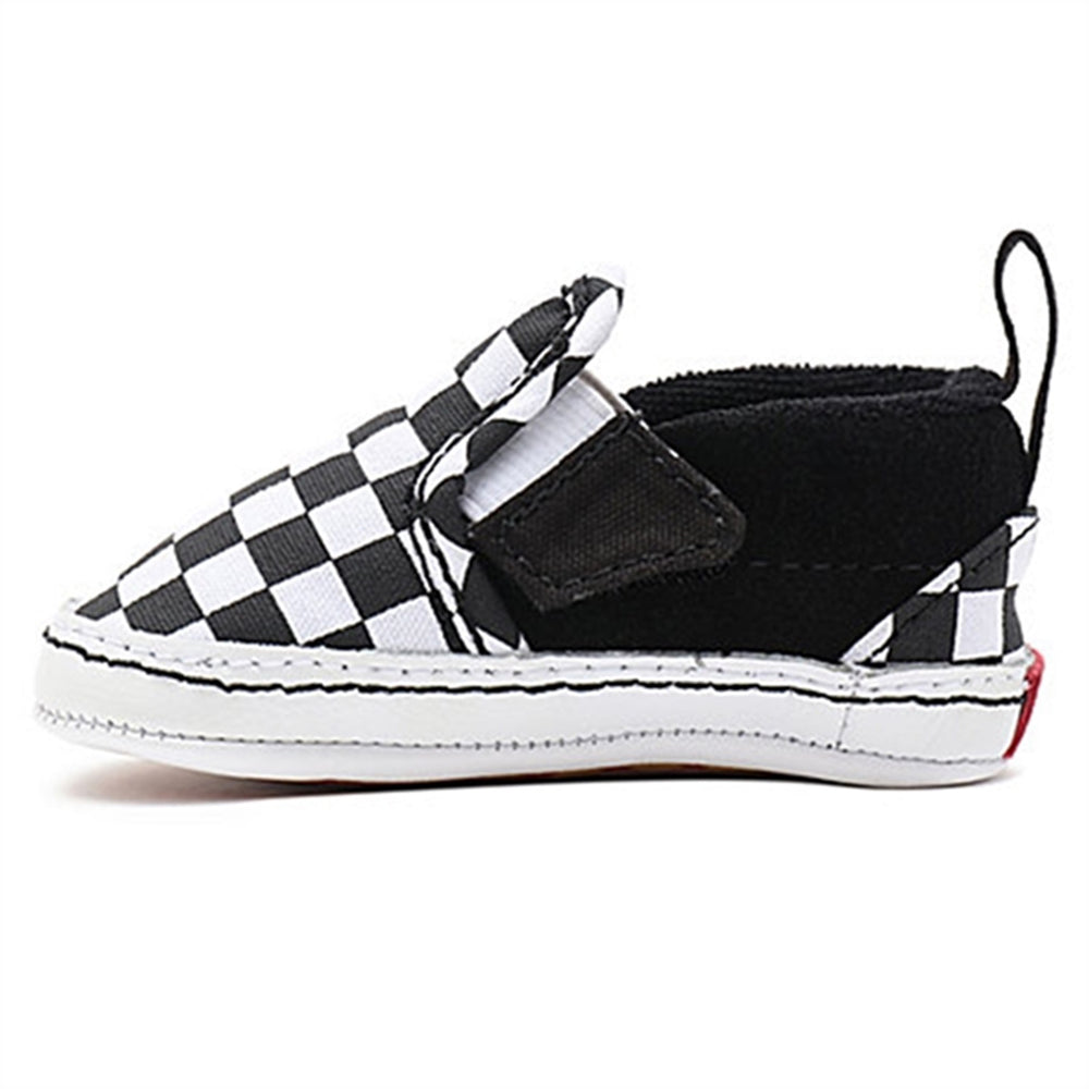 IN Slip-On V Crib Sneakers Checker Black/True White