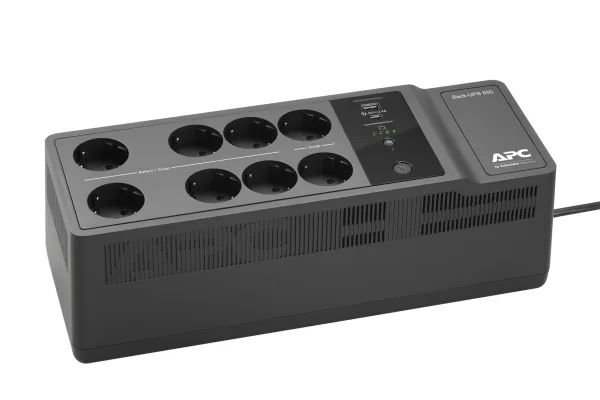 APC Back-UPS BE850G2-GR - UPS - AC 230 V - 520 Watt - 850 VA - output-stikforbindelser: 8 - sort