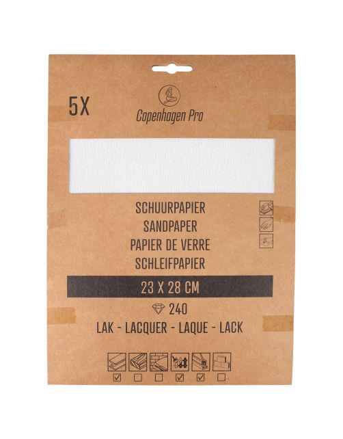 Copenhagen Pro Schuurpapier Lak Korrel 240 5st. - Verfaccessoires -