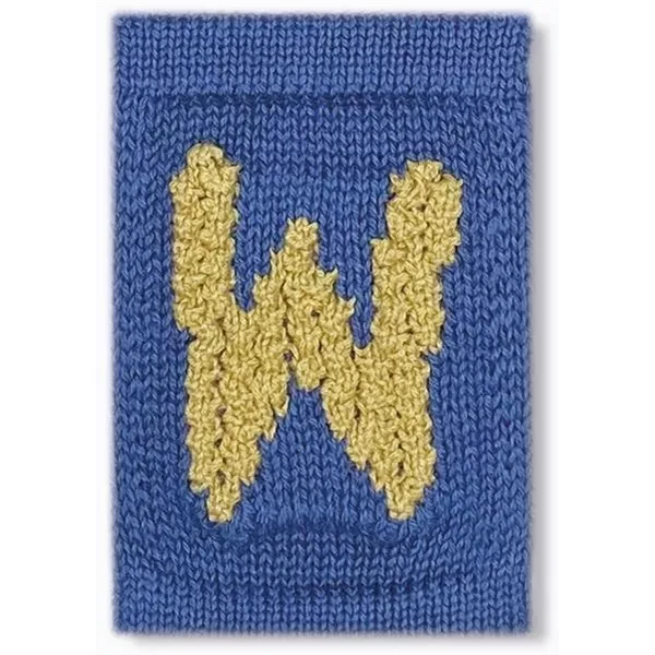 Strikket Bogstav Blue - Smallstuff → Luksusbaby.dk