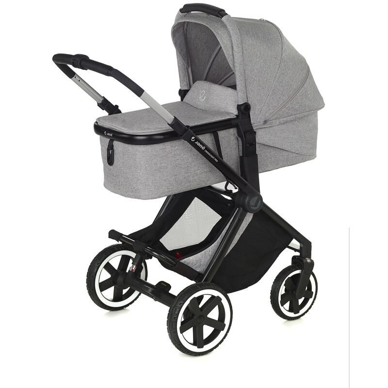 Poussette TRIO CROSSLIGHT Pro + Micro Pro 2 + Koos I-size R1 Dim Grey - JANE - Ecru
