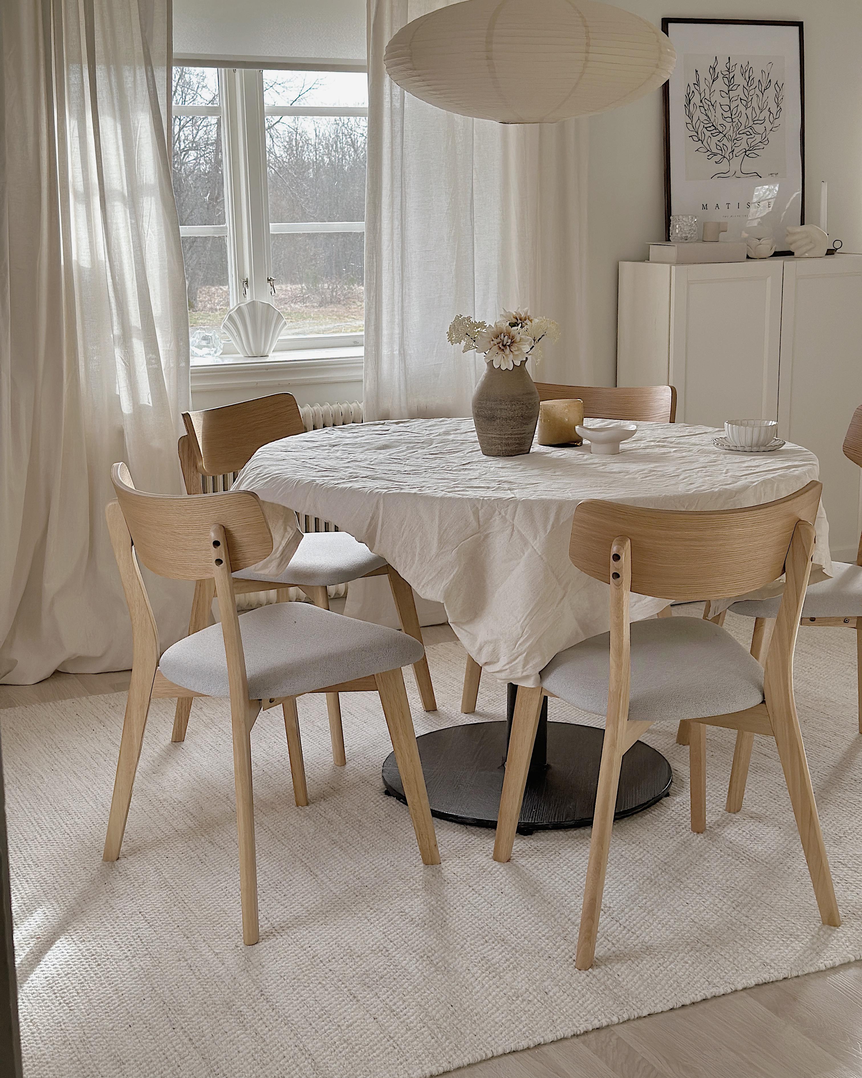 Set van 2 eetkamerstoelen HOPE Hout Lichtbruin/grijs