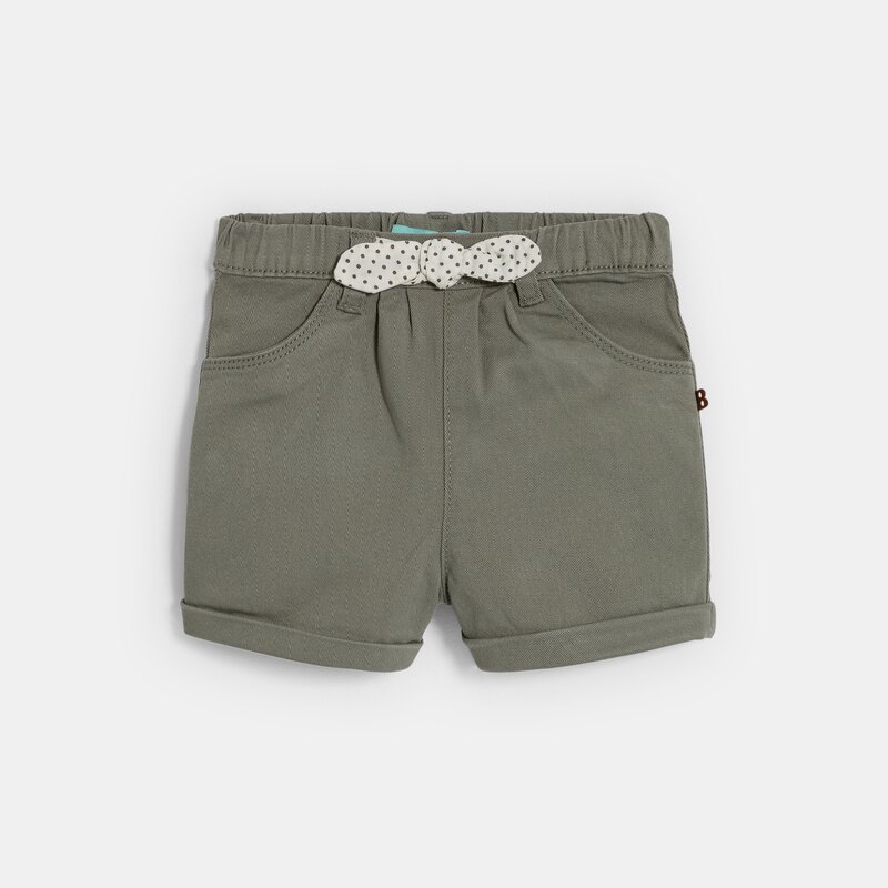 Short nœud fantaisie vert bébé fille Vert