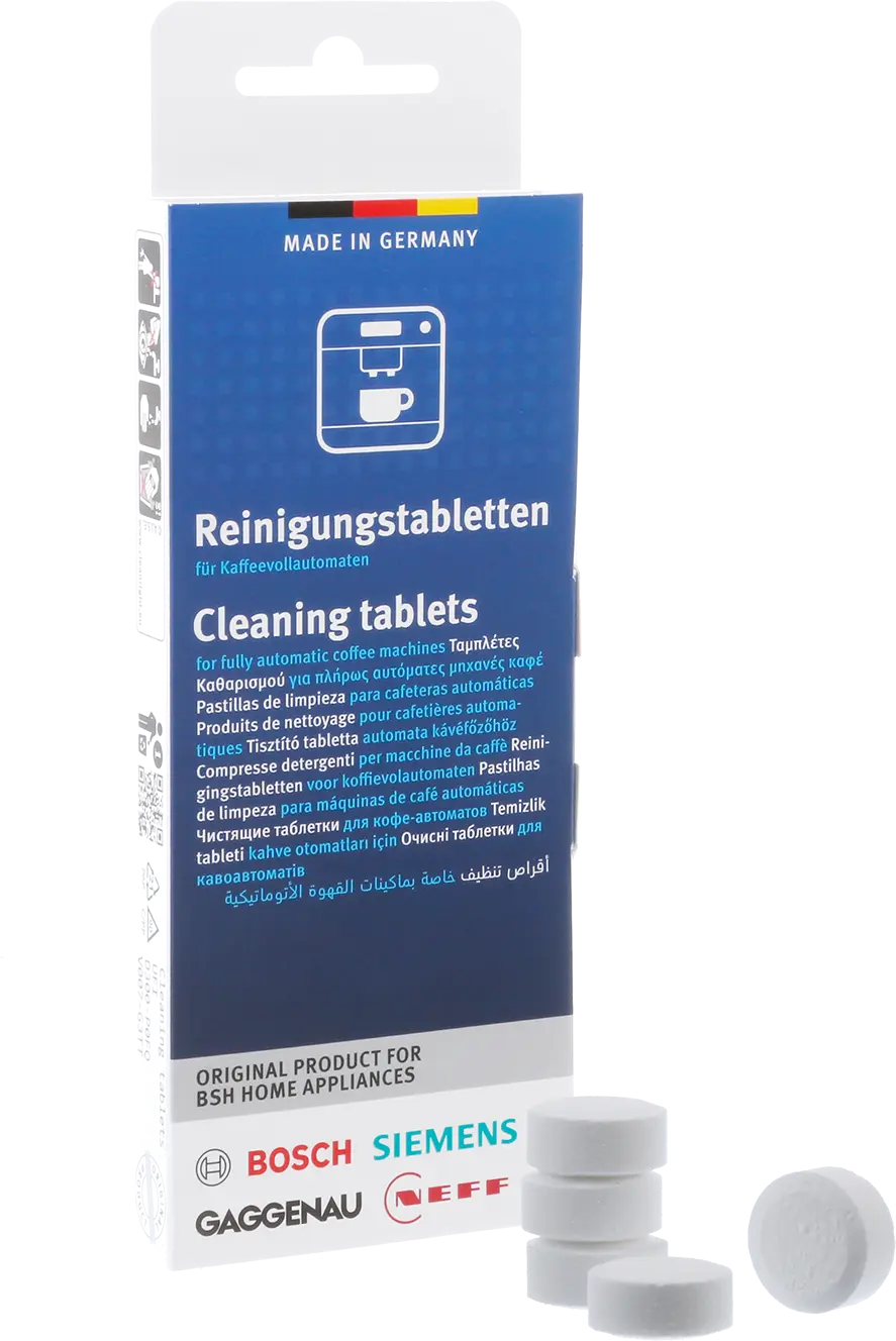 Reinigingstabletten voor koffie- en espressomachines en waterkokers 00312502