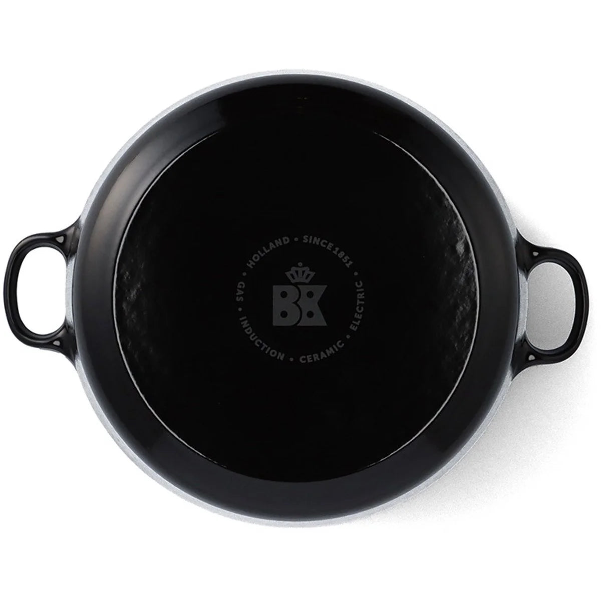 BK Bourgogne Gietijzeren Stoofpan Laag Jet Black 28cm