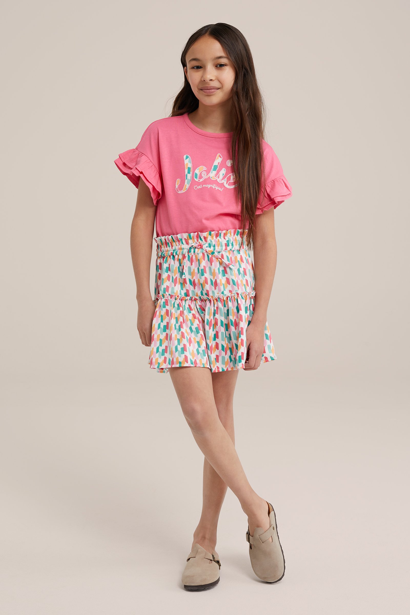 Meisjes skort met dessin WE Fashion Multikleur