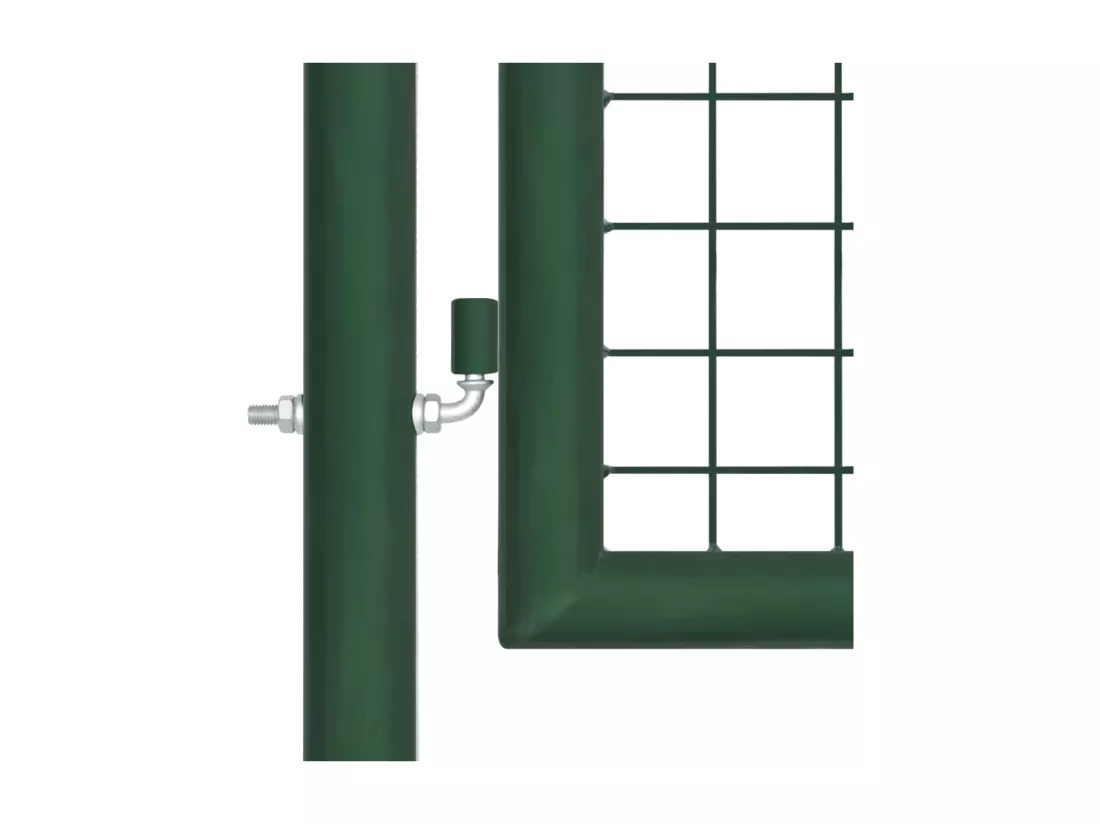 Portail en treillis de jardin Acier 400x100 Vert