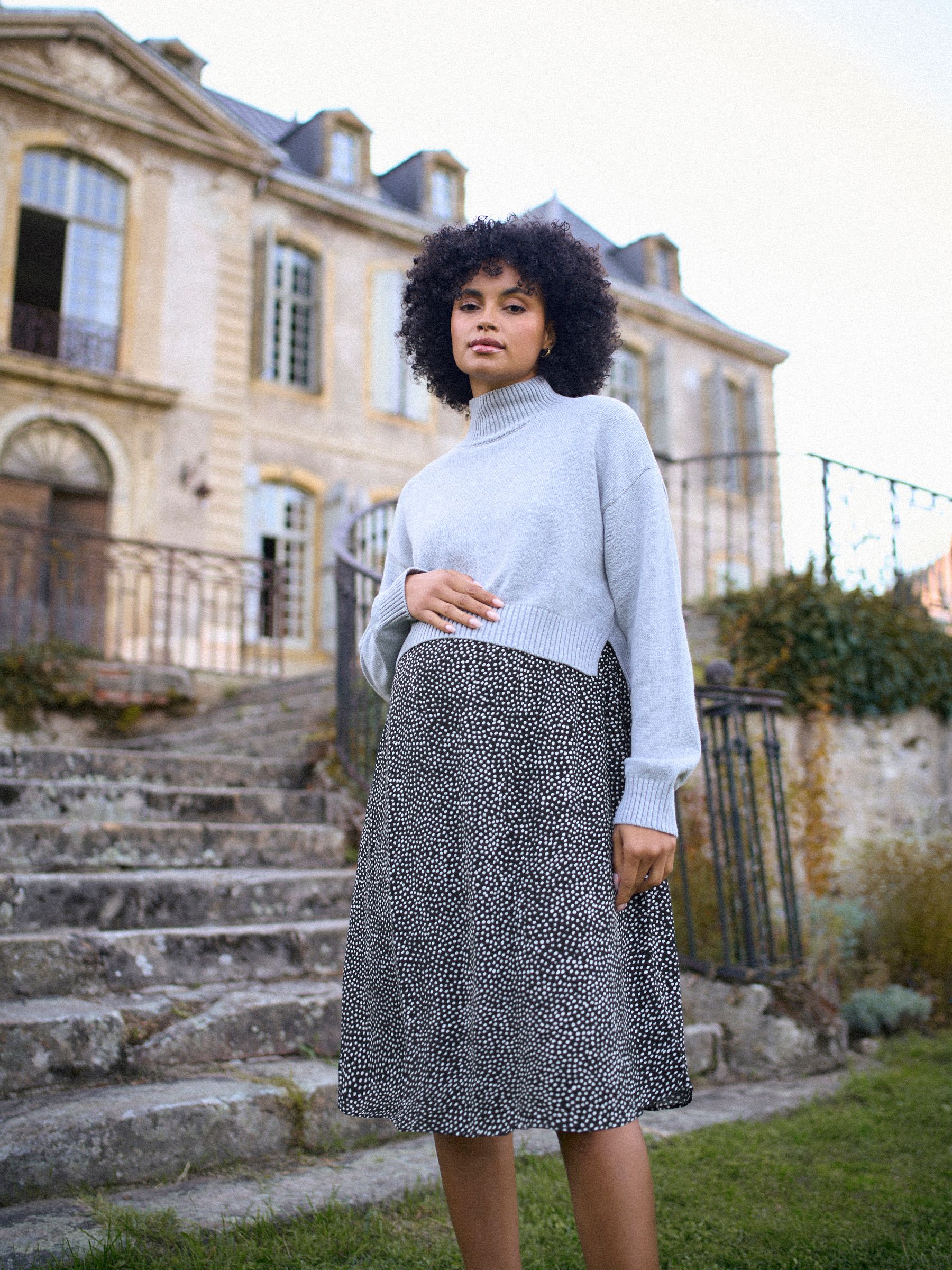 Seraphine Maternity & Nursing Knit Top Dress