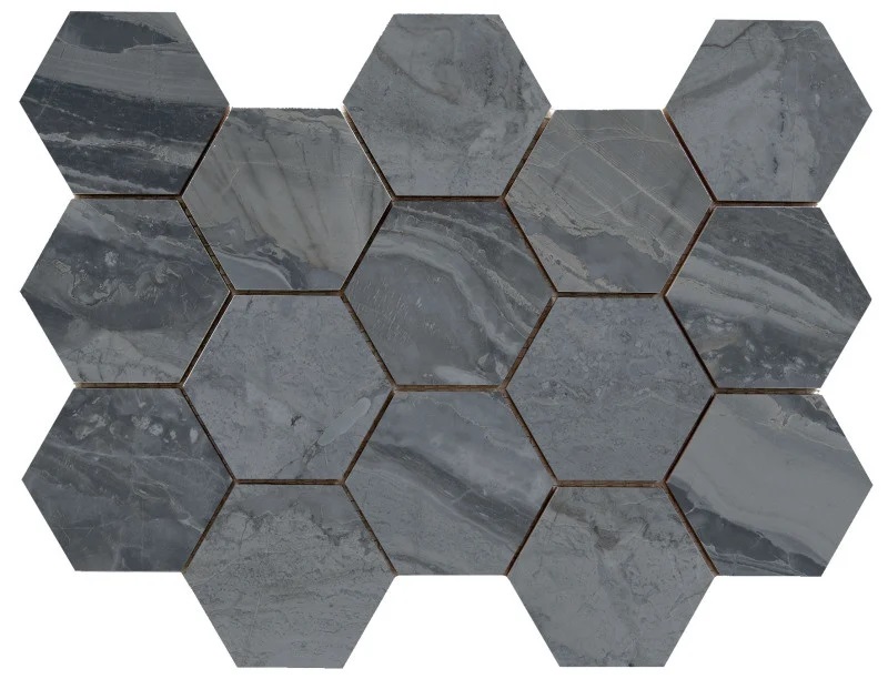 Jabo Luxury Dark hexagon mozaïek 33x23cm