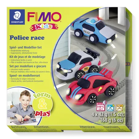 STAEDTLER® FIMO® kids Modelliermasse form&play “Police Race”