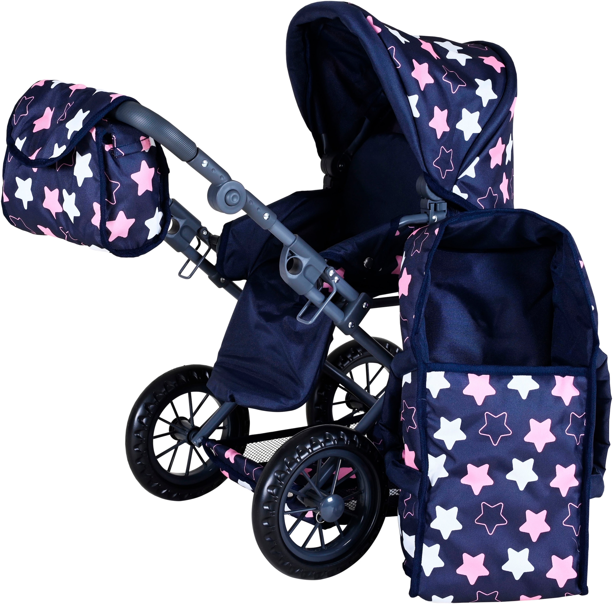 Knorrtoys® Kombi-Puppenwagen »Ruby« mit Wickeltasche
