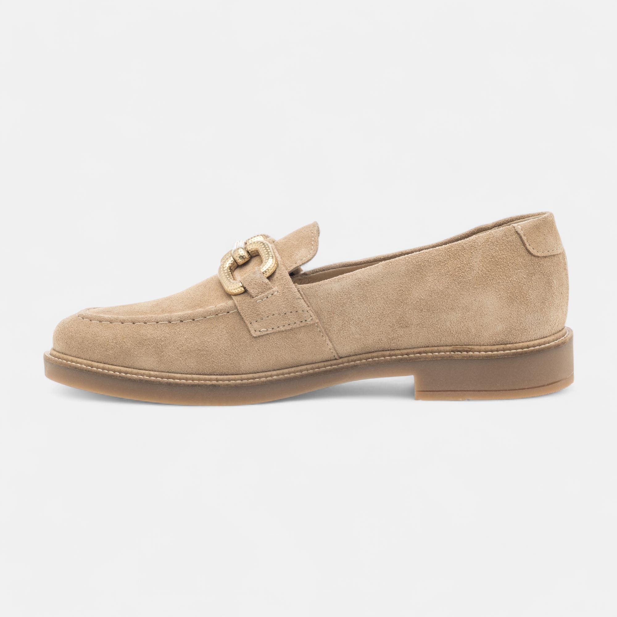 Mocassins Femme en cuir beige
