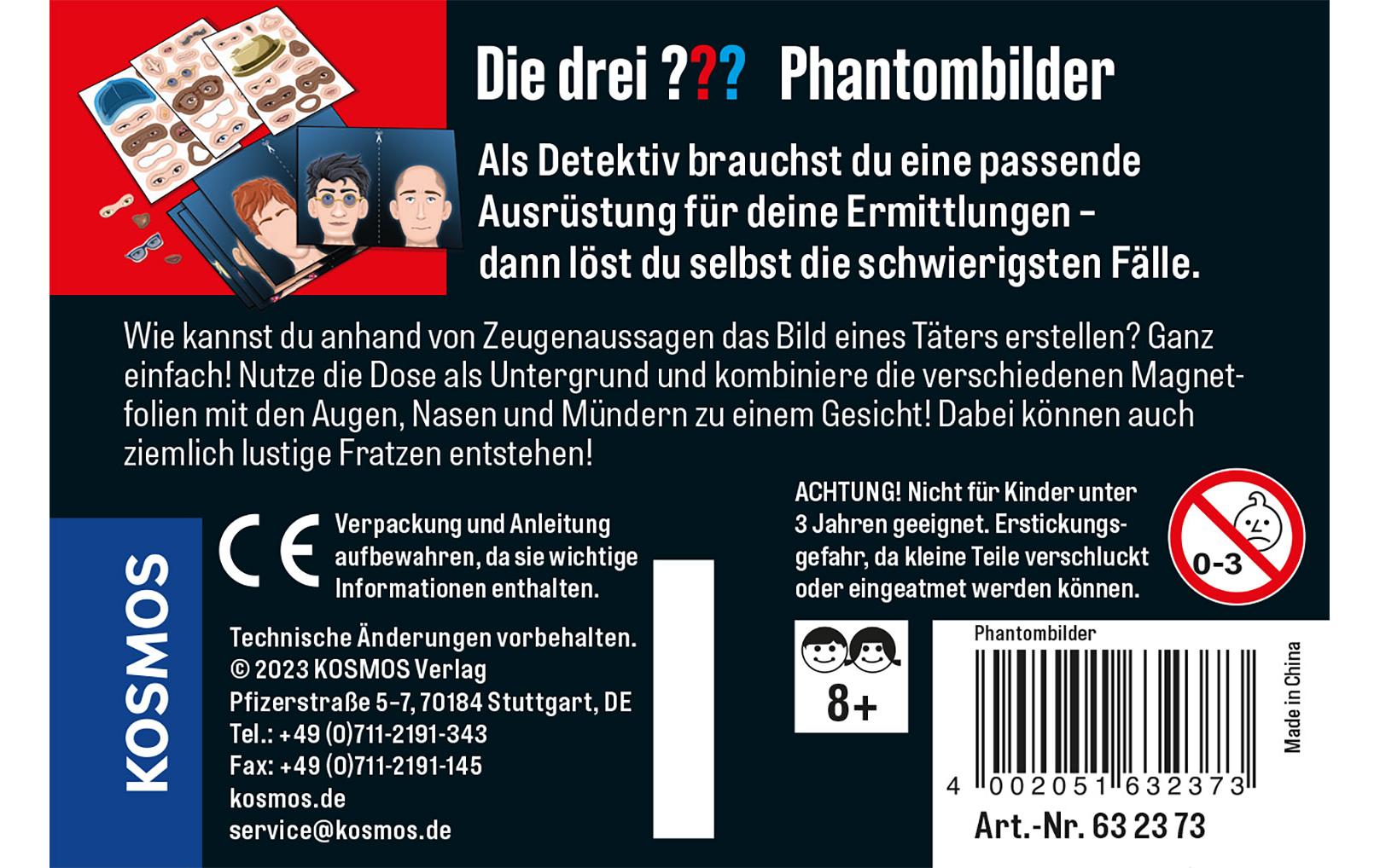 Die drei ??? PhantombilderDetektiv-Set in cooler Metalldose