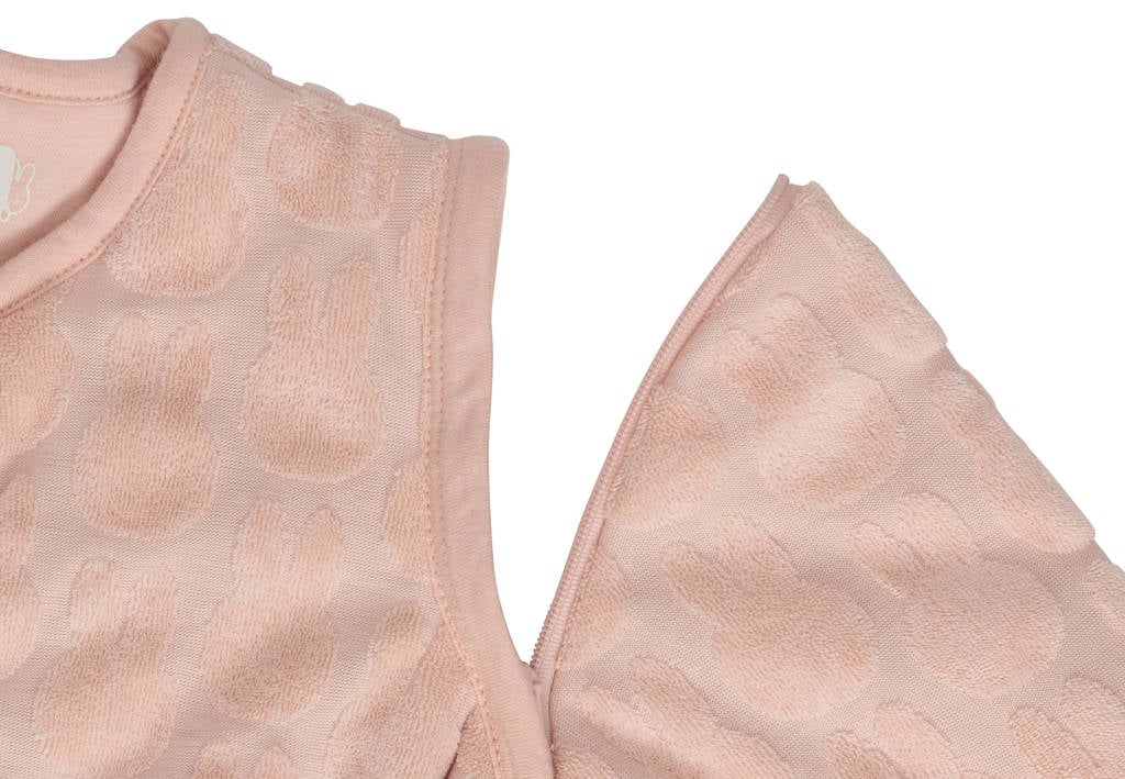 slaapzak met afritsbare mouw Miffy Jacquard - Wild Rose