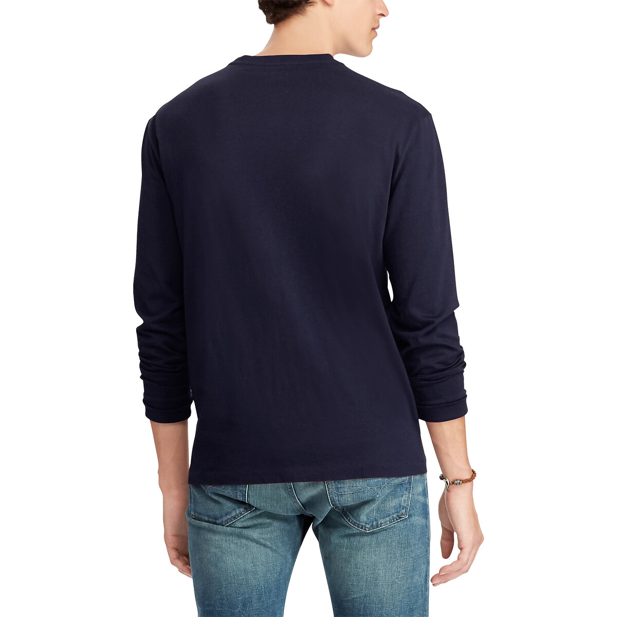 POLO RALPH LAUREN<br>Camiseta de manga comprida, corte slim personalizado