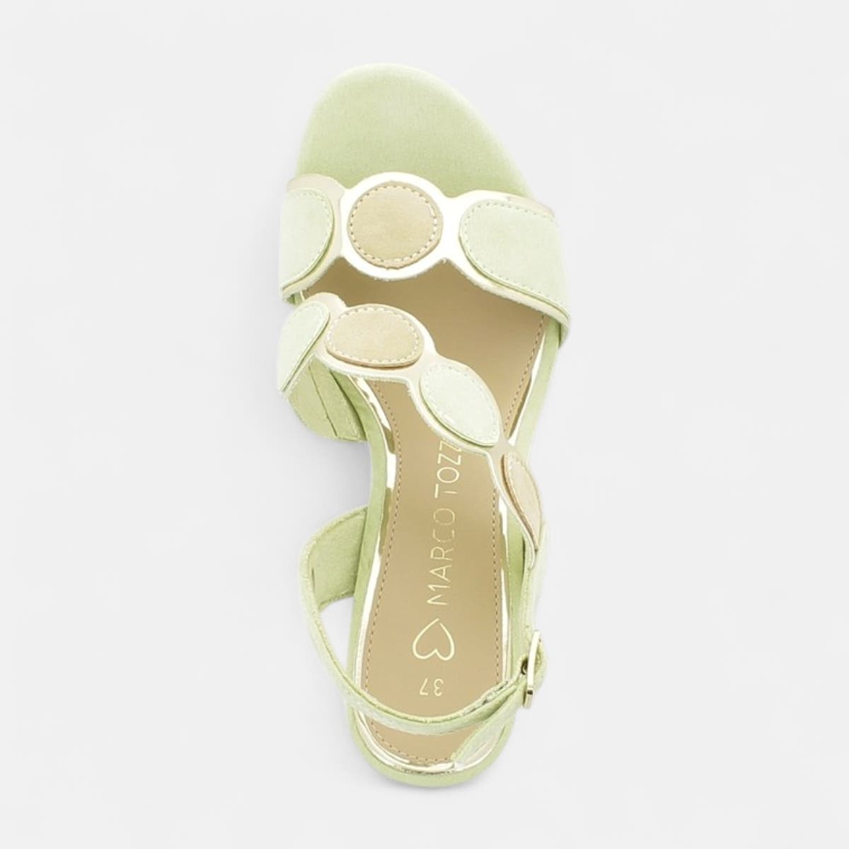 Nu-pieds à talon Femme vert clair