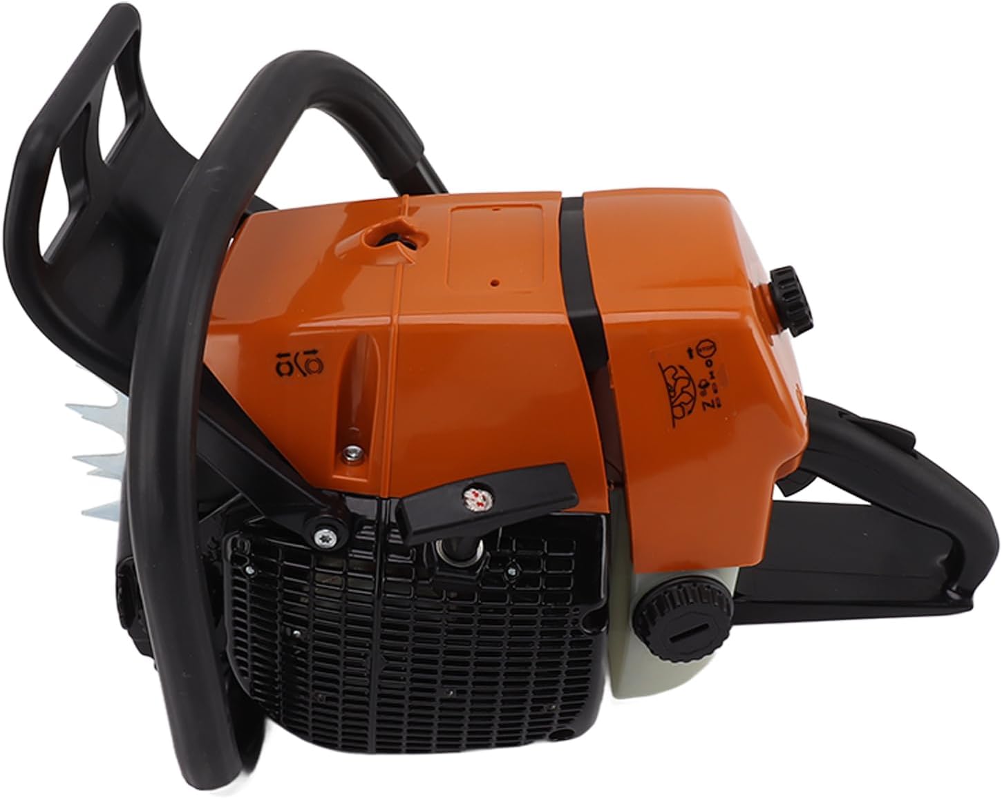 G660 Benzin-Kettensägen-Antriebskopf, Ergonomischer Griff, Kunststoff-Eisen-Start-Schnellstopp-Steuerung, mit Hilfsstartsystem für das Sägen von Bäumen und die Abholzung von