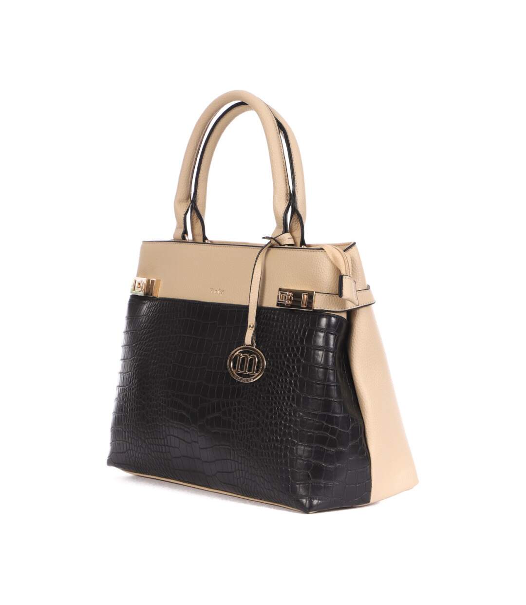 Sac à main Noir/Beige Femme Manoukian  Spacy