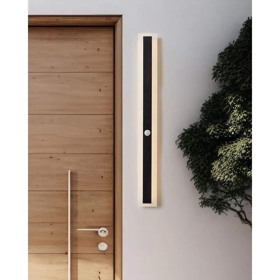SAVANE - Wandlamp - Zwart - 80 cm - Staal